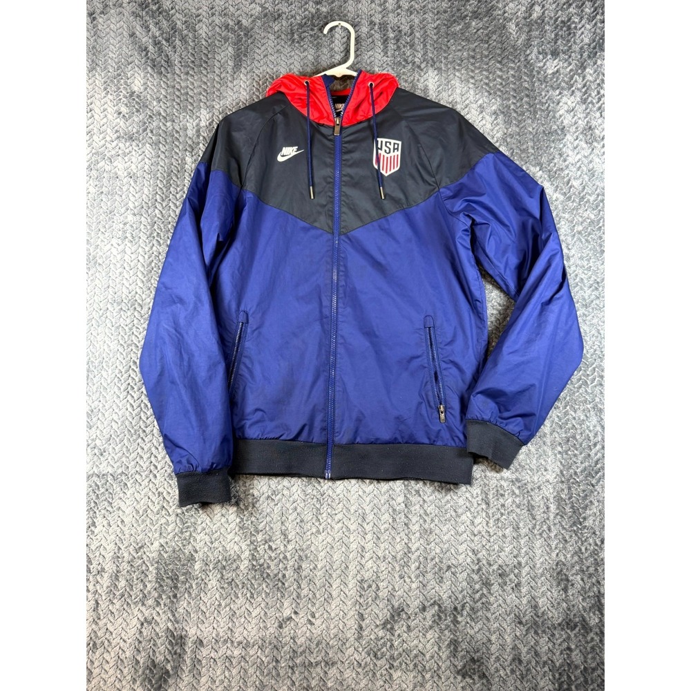 USA‎ Jacket Mens Small Multicolor Nike National Soccer Mesh Lined Vented Back